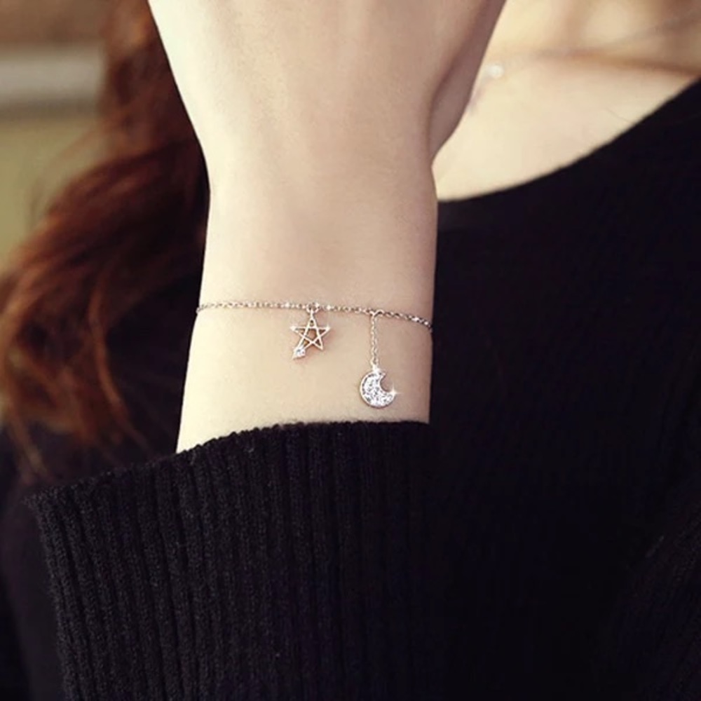 Moon and Star Bracelet